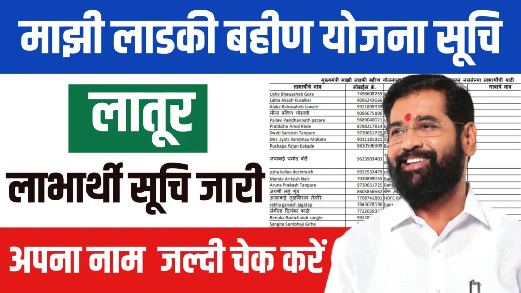 Ladki Bahin Yojana List Latur